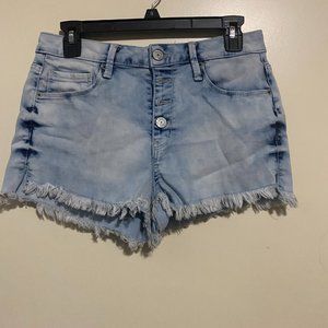 Mudd FLX Stretch, button down, distressed short SIZE 11